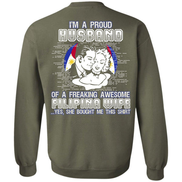 Filipina Wife T Shirt, I Love Husband Sweatshirt