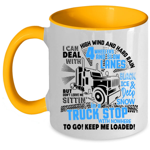 Cool Gift For Trucker Coffee Mug, Funny Truck Driver Accent Mug