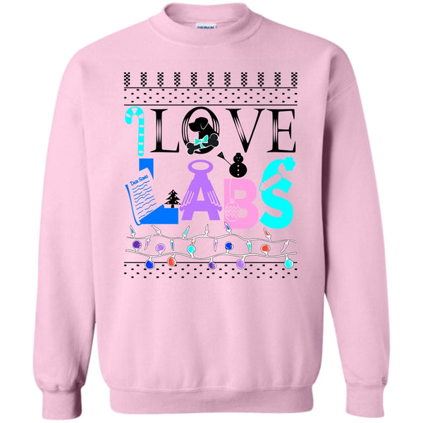 Dog Merry Christmas T Shirt, I Love Labs Sweatshirt