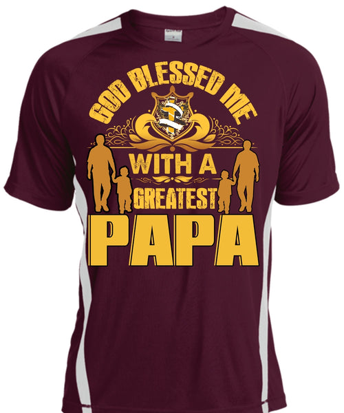 God Blessed Me With A Greatest Papa T Shirt, Being A Papa T Shirt, Cool Shirt