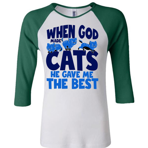 When God Made Cats T Shirt, I Love My Cats T Shirt, Awesome T-Shirts