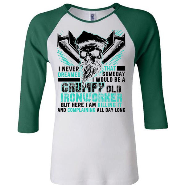 Grumpy Old Ironworker T Shirt, I Love Ironworker T Shirt, Awesome T-Shirts