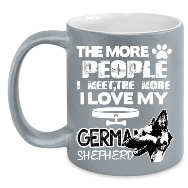 I Love My German Shepherd Coffee Mug, Dog Lovers Coffee Cup
