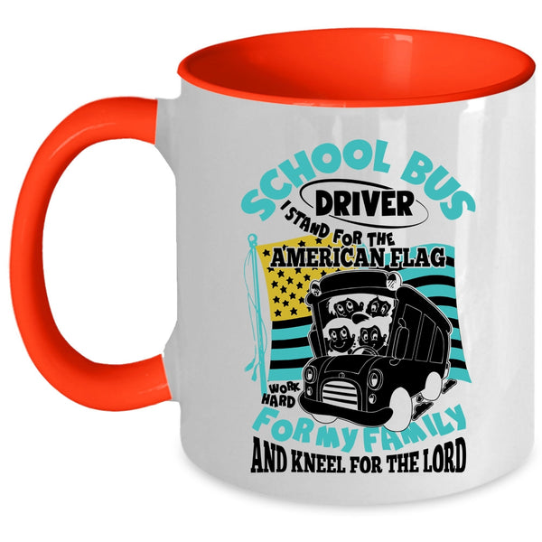For My Family Coffee Mug, School Bus Driver Accent Mug
