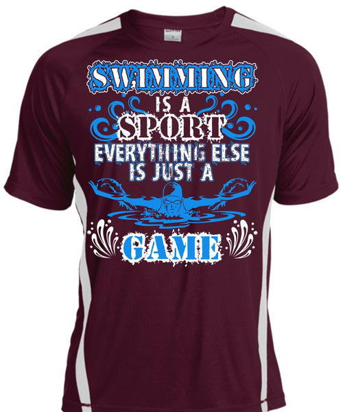 Swimming Is A Sport T Shirt, Just A Game T Shirt, Cool Shirt