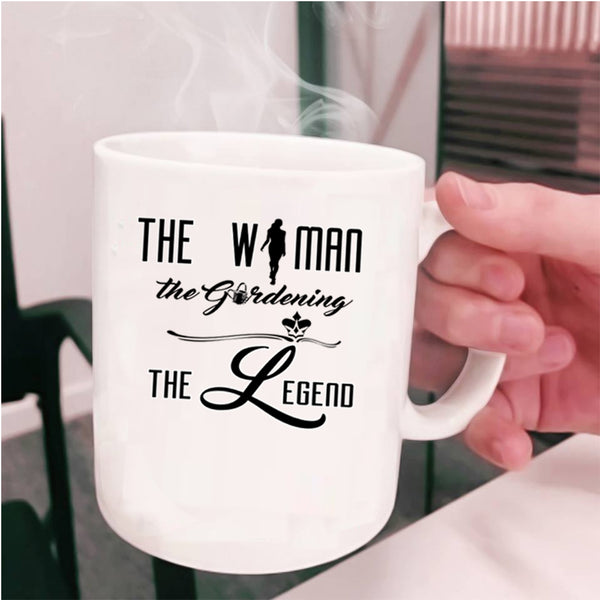 Cute Girls Coffee Mug, The Woman The Gardening The Legend Cup