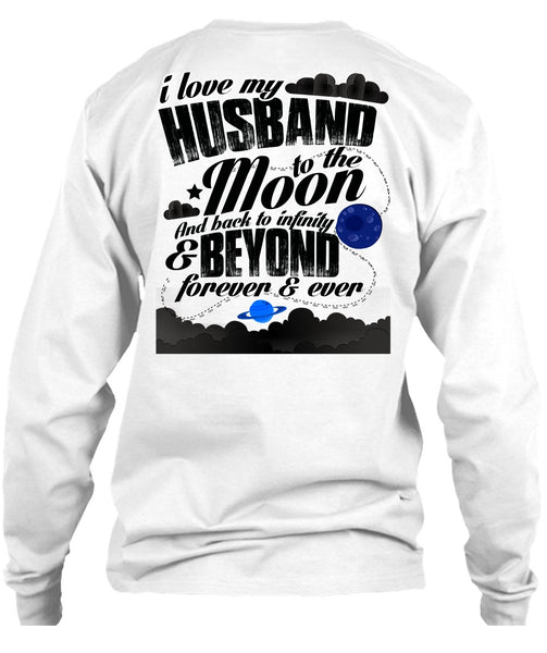I Love My Husband T Shirt, Moon And Back T Shirt