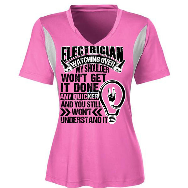 Electrician Watching Over T Shirt, I Love Electrician T Shirt, Awesome T-Shirts