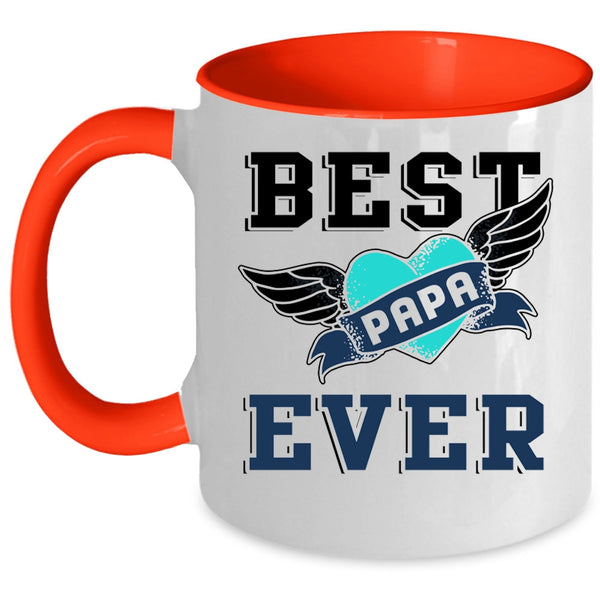 Awesome Gift For Papa Coffee Mug, Best Papa Ever Accent Mug