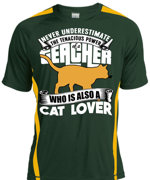 The Tenacious Power Of A Teacher T Shirt, Cat Lover T Shirt, Cool Shirt