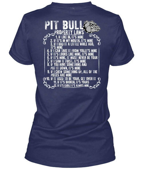 Pit Bull Property Laws T Shirt, I Love Pit Bull T Shirt