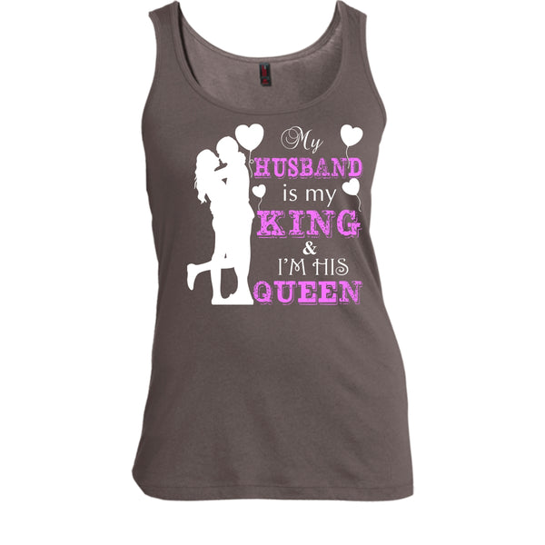 My Husband Is My King T Shirt, I'm His Queen T Shirt, Cool T Shirt