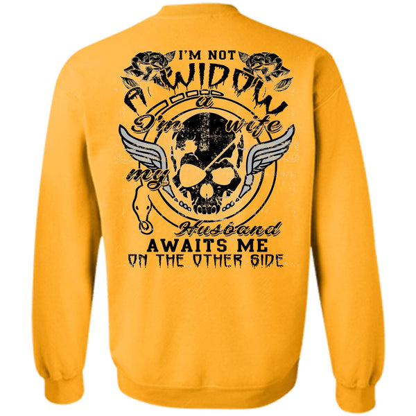 Being A Husband T Shirt, My Husband Awaits Me On The Other Side Sweatshirt