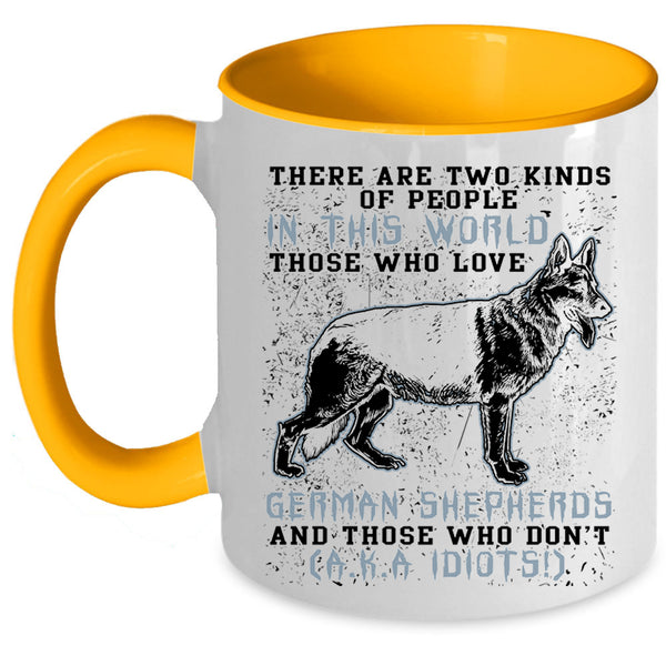 Cool Dog Lover Coffee Mug, Love German Shepherds Accent Mug