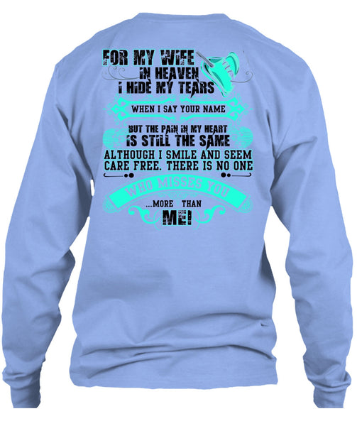 For My Wife In Heaven T Shirt, I Love Husband T Shirt