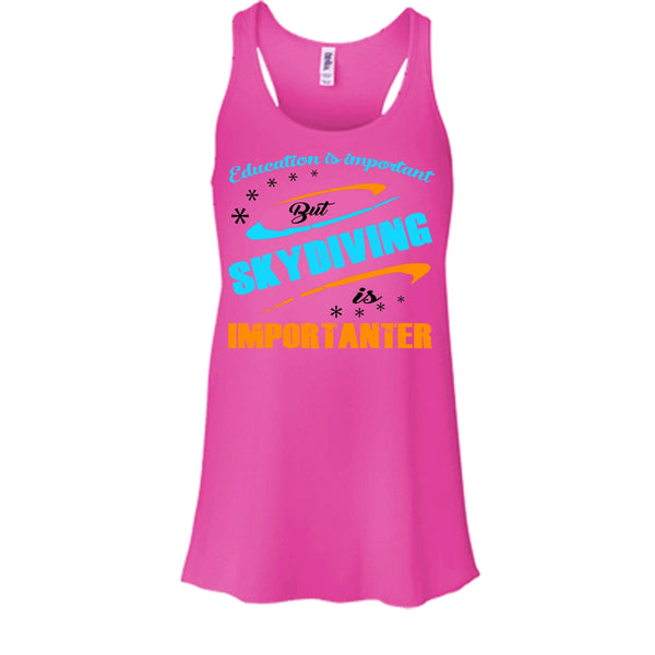 Education Is Importan But Skydiving Is Importaner Shirt, Cool Skydiver Shirt