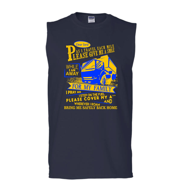 Please Give Me A Smile T Shirt, I Am A Trucker Tank Top (Men's Cotton Sleeveless)