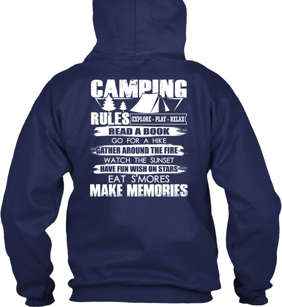 Camping Rules T Shirt, Make Memories T Shirt