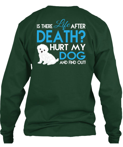 Hurt My Dog And Find Out T Shirt, Is There Life After Death T Shirt