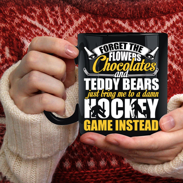 Just Bring Me To A Damn Hockey Coffee Mug, Funny Hockey Coffee Cup