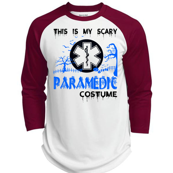 This Is My Scary Paramedic Costume T Shirt, Wait For Halloween T Shirt, Awesome T-Shirts  (Polyester Game Baseball Jersey)