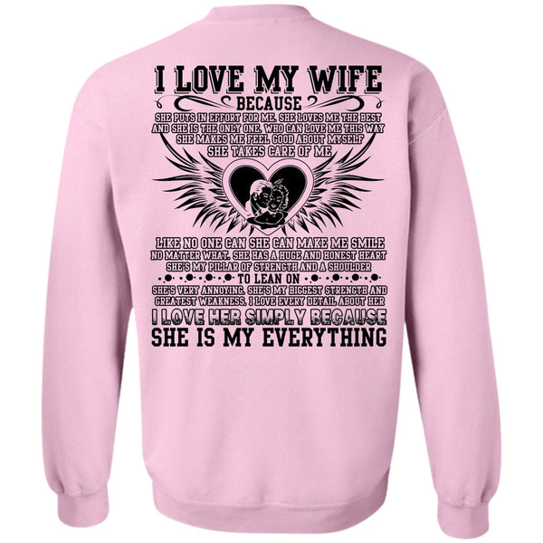 I Love Husband T Shirt, I Love My Wife Sweatshirt