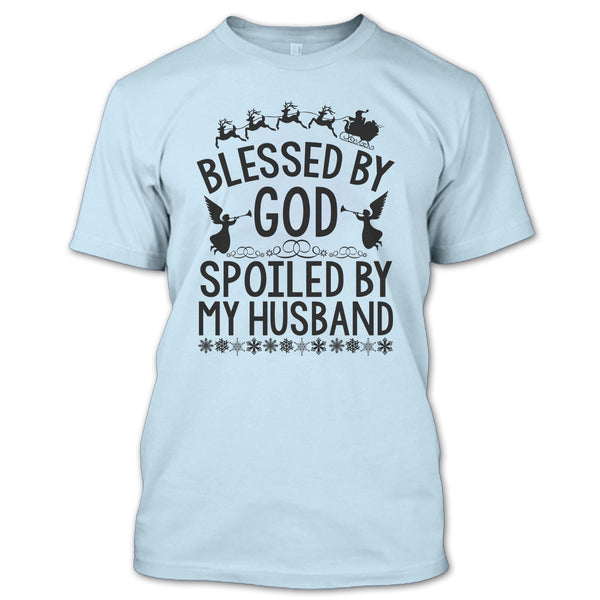 Blessed By God T Shirt, Merry Christmas Gift T Shirt