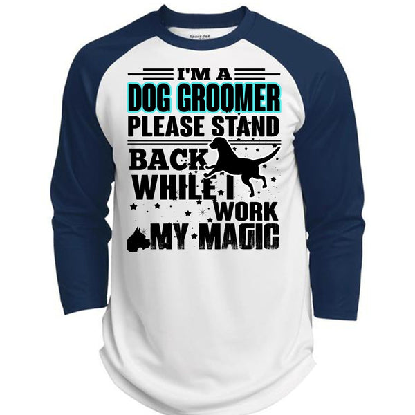I'm A Dog Groomer T Shirt, I Love My Dog T Shirt, Awesome T-Shirts  (Polyester Game Baseball Jersey)