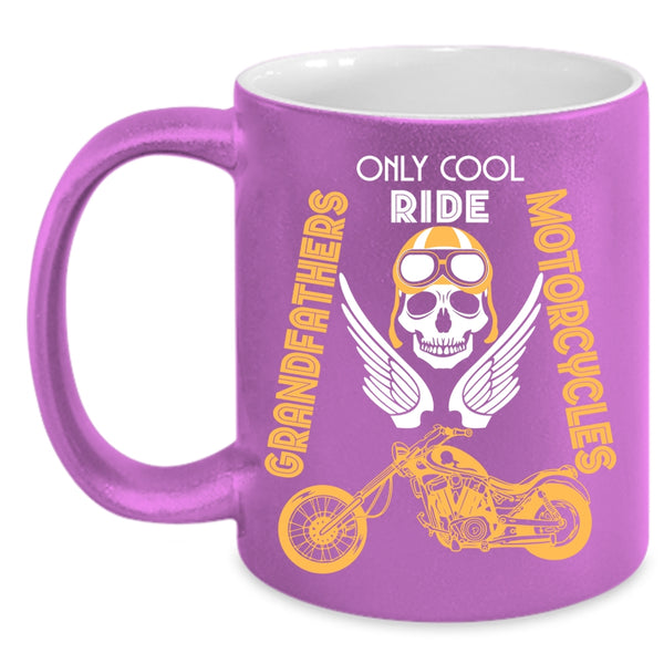Only Cool Grandfathers Ride Motorcycles Coffee Mug, Cool Coffee Cup