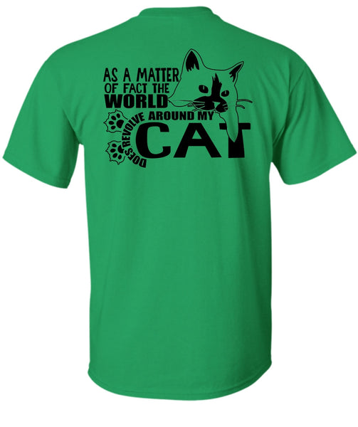 World Does Revolve Around My Cat T Shirt, I Love Cat T Shirt
