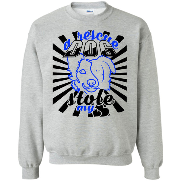 Coolest Dog Mom T Shirt, A Rescue Dog Stole My Heart Sweatshirt