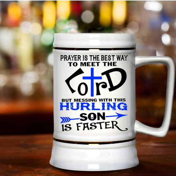 Awesome Hurling Son Beer Stein 22oz, Don't Mess With This Hurling Son Beer Mug