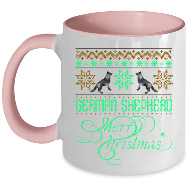 Merry Christmas Coffee Mug, German Shepherd Accent Mug