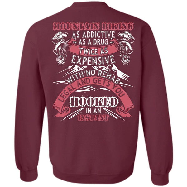 Gets You Hooked T Shirt, I Love Biker Sweatshirt