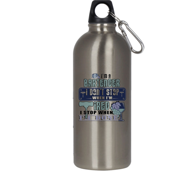 I'm A Bartender 20 oz Stainless Steel Bottle,Cute Gift For Bartenders Outdoor Sports Water Bottle