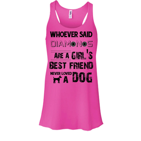Girl's Best Friend Never Loved A Dog Shirt, Cool Dog Shirt