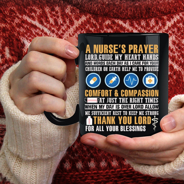 A Nurse's Prayer Coffee Mug, Cool Nurse's Prayer Coffee Cup