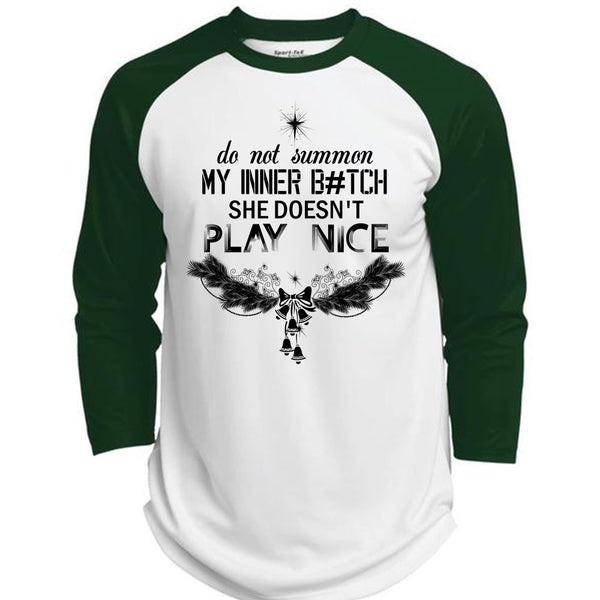 Do Not Summon My Inner T Shirt, This Girl Loves Christmas T Shirt, Awesome T-Shirts  (Polyester Game Baseball Jersey)