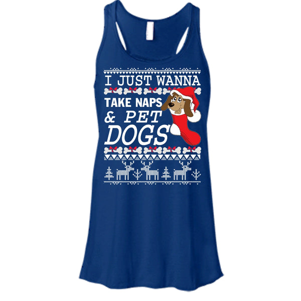 I Just Wanna Take Naps T Shirt, Take Nap & Pet Dogs Tank Top