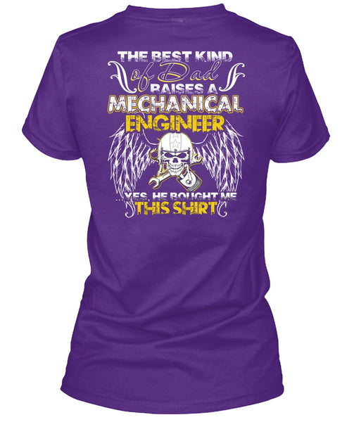 Dad Raises A Mechanical Engineer T Shirt, Being A Mechanic T Shirt