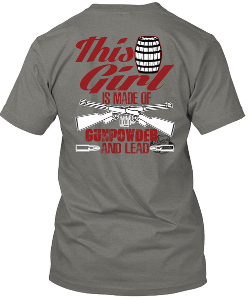 This Girl Is Made Of Gunpowder T Shirt, Being A Veteran T Shirt