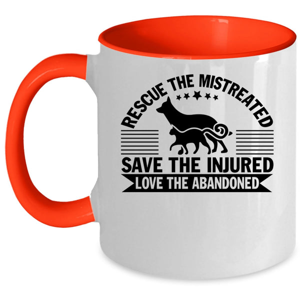 Best Zoologist Coffee Mug, Rescue The Mistreated Accent Mug