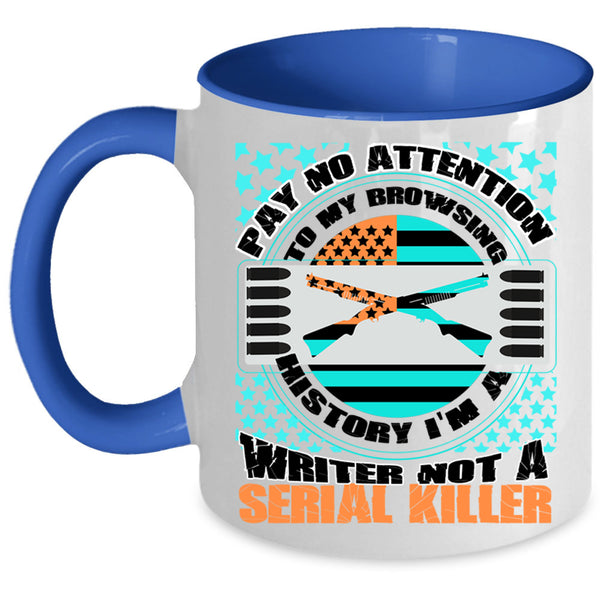 Cool American Flag Coffee Mug, I'm A Writer Accent Mug