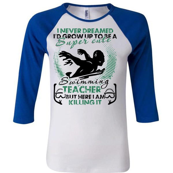 Cute Swimming Teacher T Shirt, I Love Swimming T Shirt, Awesome T-Shirts