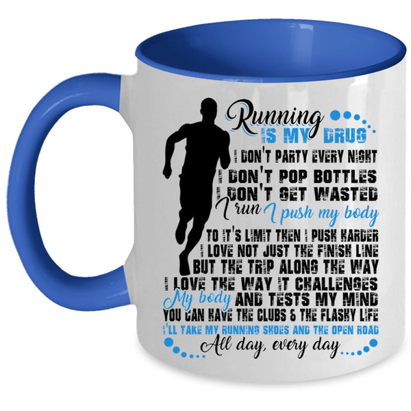 Funny Gift For Runners Coffee Mug, I Love Running Accent Mug