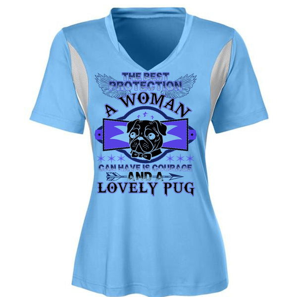 The Best Protection A Woman T Shirt, Lovely Pug T Shirt, Awesome T-Shirts