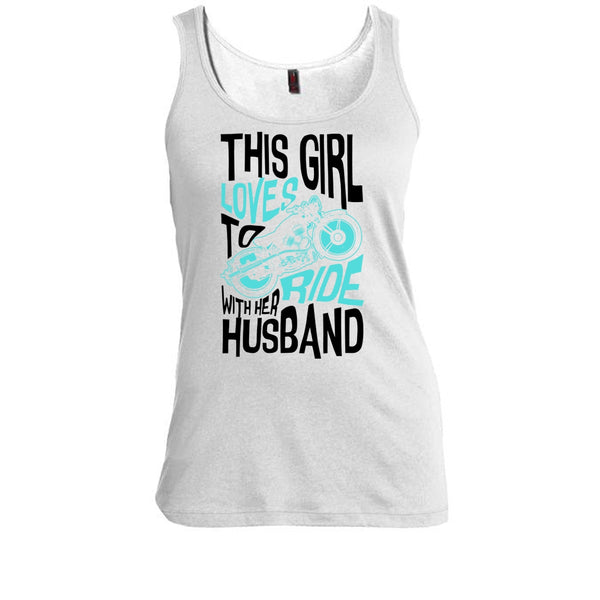 This Girl Loves To Ride With Her Husaband T Shirt, Rider Partners T Shirt, Awesome t-shirts