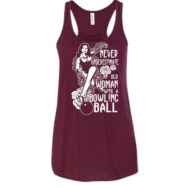 Neve Underestimate T Shirt, An Old Man With A Bowling Ball T Shirt, Cool T Shirt