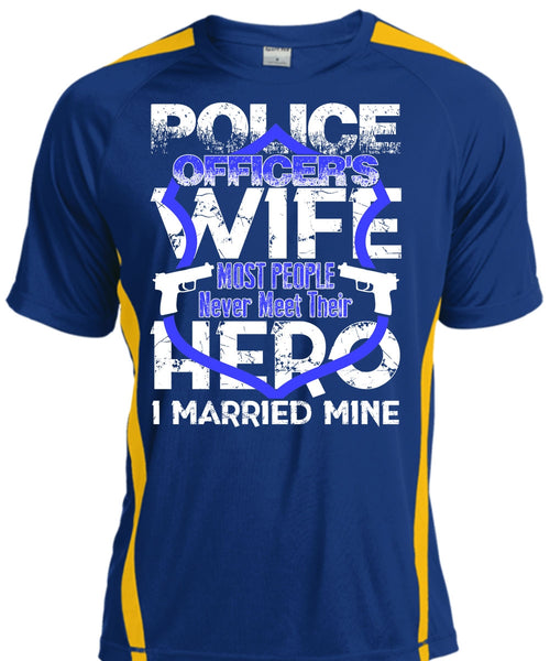 Police Officer's Wife T Shirt, I Married Mine T Shirt, Cool Shirt
