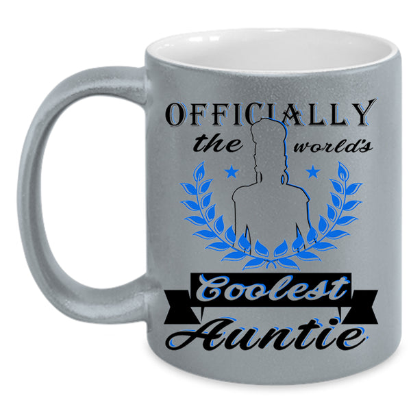 Coolest Auntie Coffee Mug, The Wprld's Coolest Auntie Accent Mug
